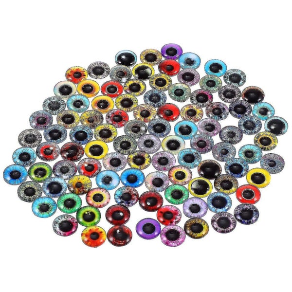 100 Pcs Reborn Dolls Vintage Glass Cabochons Doll Safety Eyes Doll Eyes Animal Carousel 2