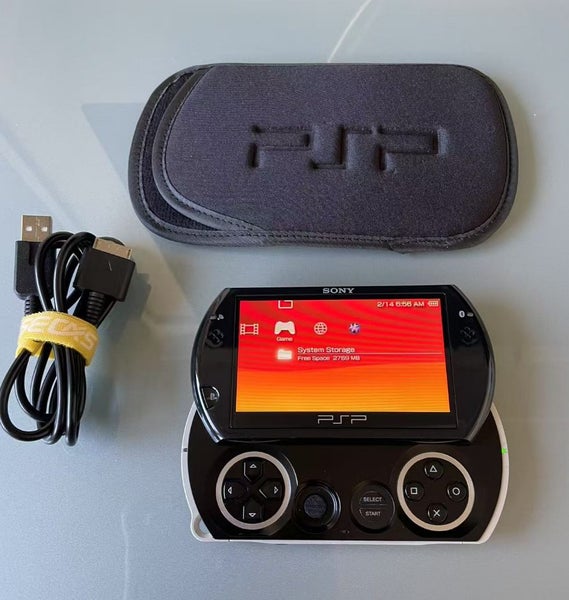 Black PSP GO PSPgo 16G Buildin Memory M2 MS 6.60Pro-C With Pouch and Cable Carousel 1