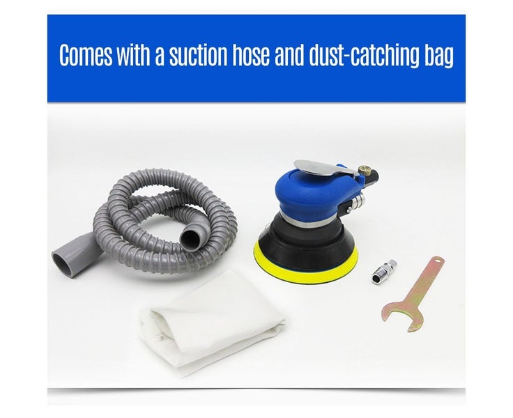 Vacuum Air Sander Pneumatic Sander Self-Vacuum Palm Orbital Sander Gri Carousel 2