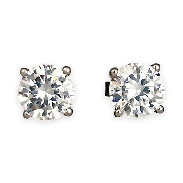 NZGD | Sterling Silver Stunning Cubic Zirconia Stud Earrings Carousel 1