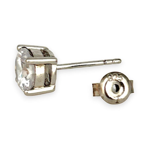 NZGD | Sterling Silver Stunning Cubic Zirconia Stud Earrings Carousel 2