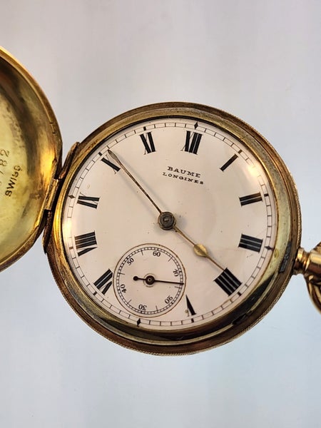 Baume Longines 9ct Yellow Gold Pocket Watch Carousel 2