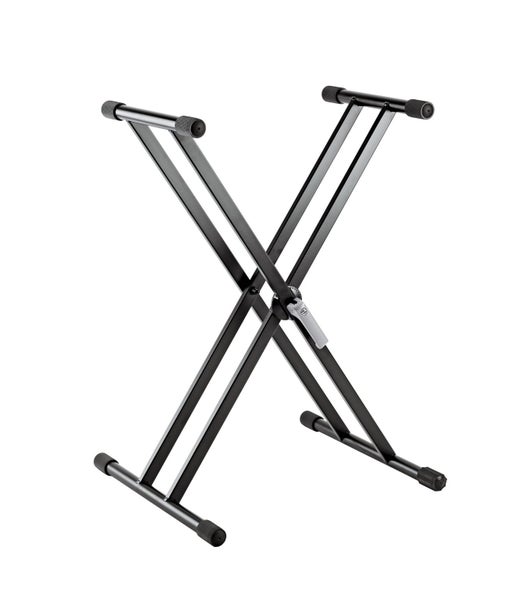 K&M - 18997-000-55 - Lightweight Aluminium Double Braced "X" Keyboard Stand. Carousel 1
