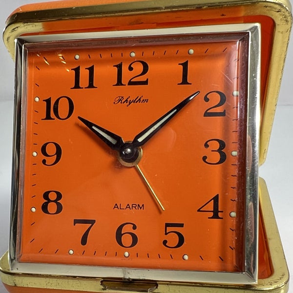 Vintage RHYTHM Folding Travel Alarm Clock – Japan Carousel 2