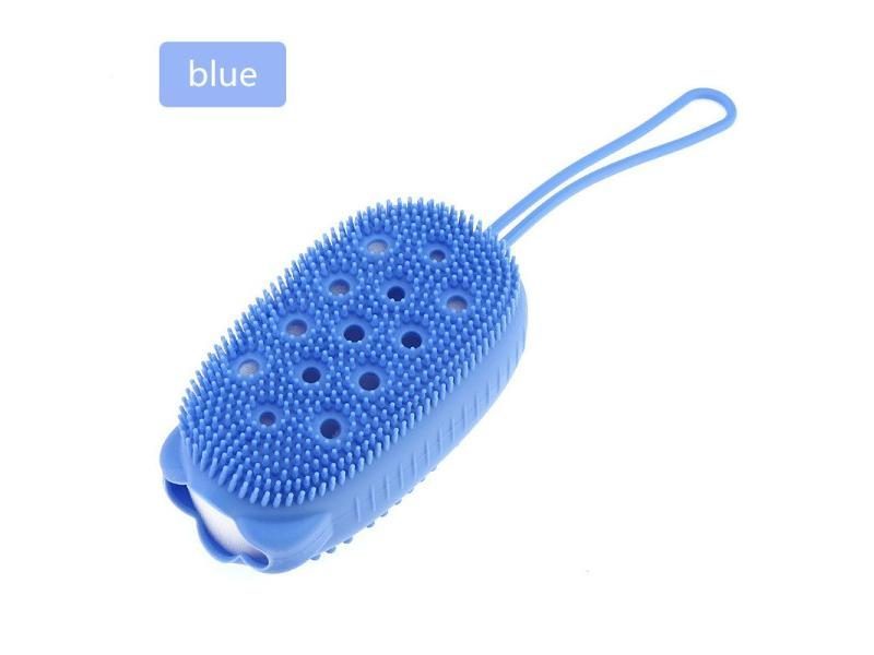 Silicone Body Scrubber Shower Exfoliating Scrub Sponge Bubble Bath Brush Carousel 1