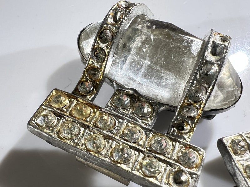 Art Deco Belt Clip by Singer & Kantor + Matching Clasp Set | c.1930s Carousel 11