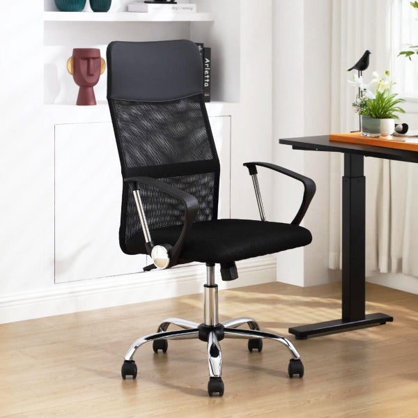 Elka High Back Mesh Office Chair Carousel 1