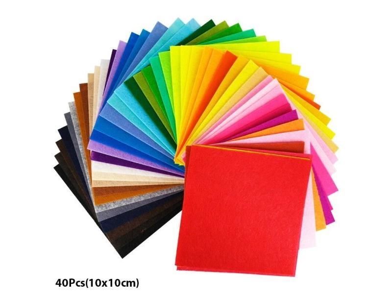 20/40Pcs Nonwoven Felt Fabric Patchwork Cloth For Kids Crafts Carousel 1