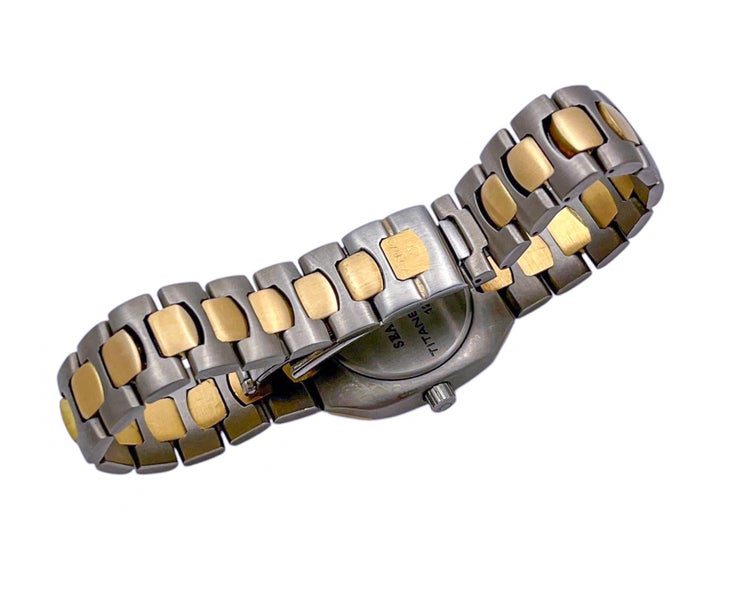 Omega Seamaster TITANE 120m Titanium & 18ct Yellow Gold Ladies Watch 596.0053 Carousel 8