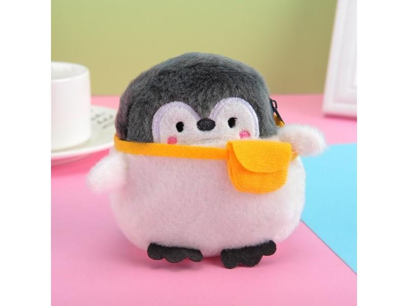 Cute Chicken Plush Coin Purse Zipper Change Purse With Keychain Small Headphone Carousel 1