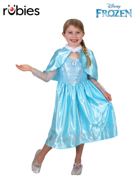 ELSA DELUXE CLOAK COSTUME, CHILD 6-8 YEARS OLD Carousel 1