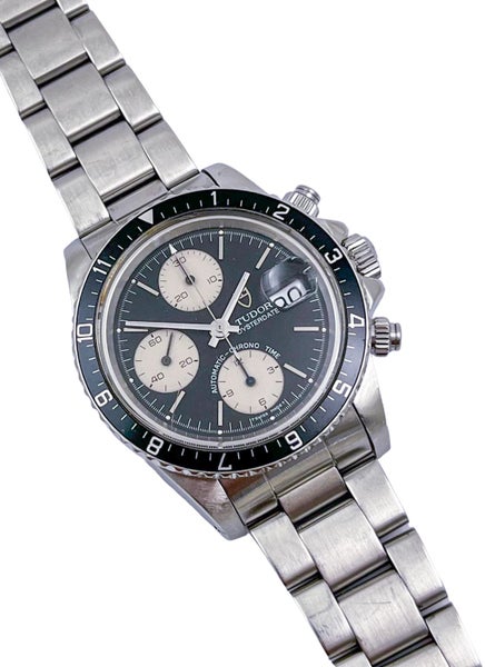 Tudor BIG BLOCK PANDA Chronograph Vintage Auto Steel Wristwatch R.79170 B&P 199863003374077443114