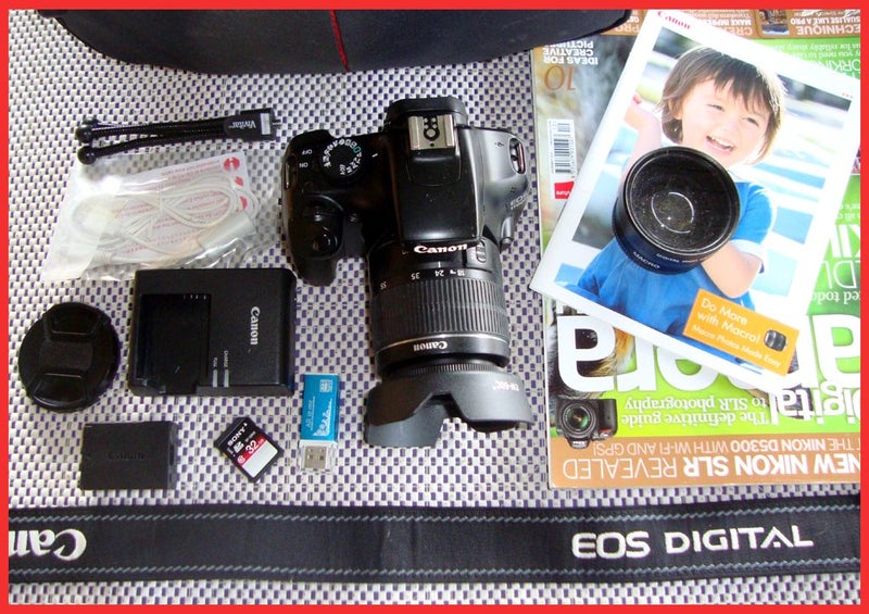 Canon 1100D DSLR | 3 lens Attachments | Only 3% Shutter Count!629500057582091115