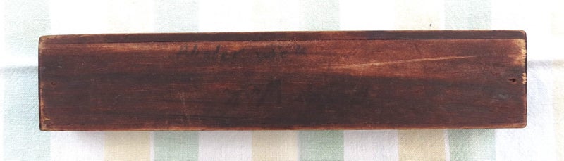 Vintage Maori Tiki Motif Carved Wood Pencil Case: Toi Whakairo Koru. Carousel 7