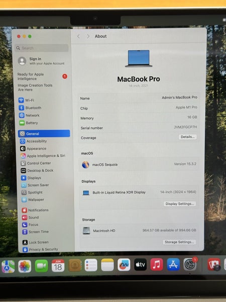 Macbook Pro 2021 14" A2442 M1 Pro Space Grey 16GB DDR 1TB SSD - Bargain!62865822928513113