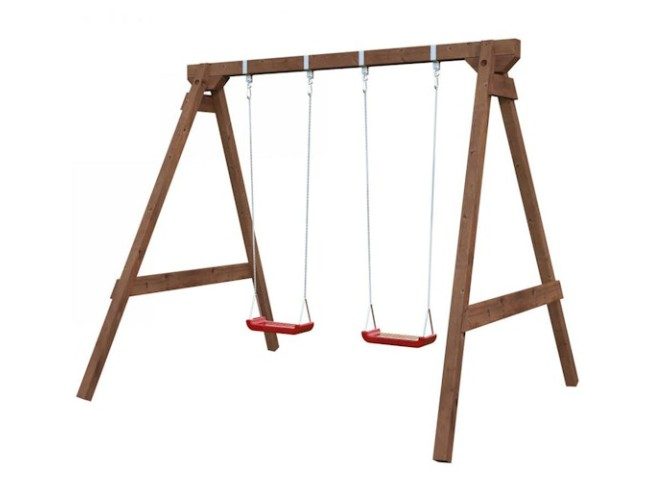 Jesper Wooden Swing Set 2.5m x 2.2m Carousel 1