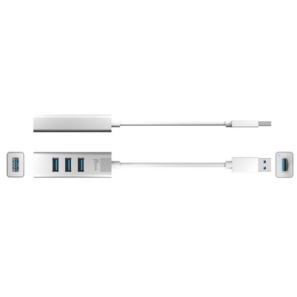 J5create Aluminum 4 Port USB 3.0 Hub [JUH344] Carousel 2