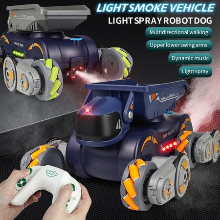 RC Car Robots Dog Toys Remote Control Stunt Car Toy with Light Music Carousel 2