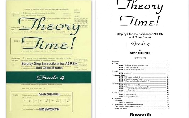 Theory Time! Step by Step Instructions for ABRSM and Other Exams Grade 4 by Carousel 1