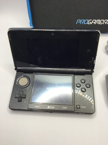 * Black Nintendo 3DS Console w/ Stylus, Case, 4GB SD Card & Charger! *62868835685507111