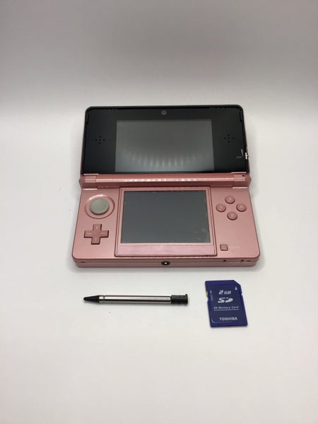 * Pink Nintendo 3DS Console w/ Stylus, 2GB SD Card & Charger! *62869812708994111