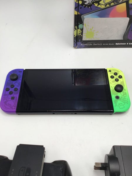 * Nintendo Switch OLED Splatoon 3 Edition Console BOXED! * Carousel 2