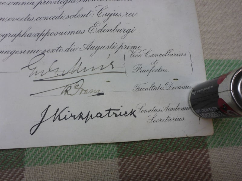 Awesome Old Vintage Academic University Certificate With Seal Carousel 4