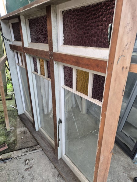 Original Villa Window, with lovely stained glass 1730 H x 1930 W Carousel 5