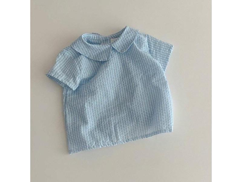 HoneyCherry Summer Girl's Shirt Simple Sweet And Versatile Short Sleeve Loose Carousel 1