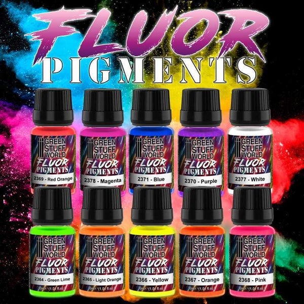 GSW: Fluor Green Lime Pigments (30ml) Carousel 2