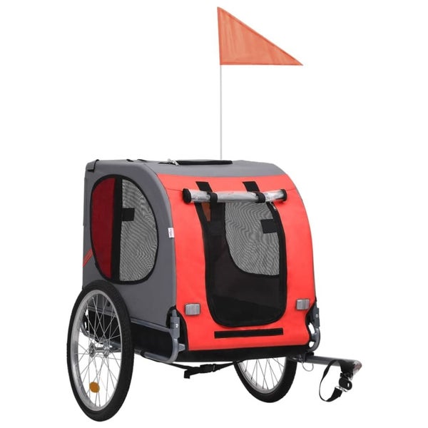 Dog Bike Trailer Red and Black Koilp Carousel 1