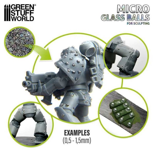 Green Stuff World: Mixed Micro Glass Balls (0.5-1.5mm) Carousel 2
