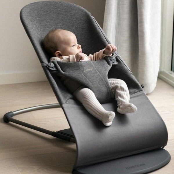 BabyBjorn: Bouncer Bliss Jersey - Charcoal Grey Carousel 2