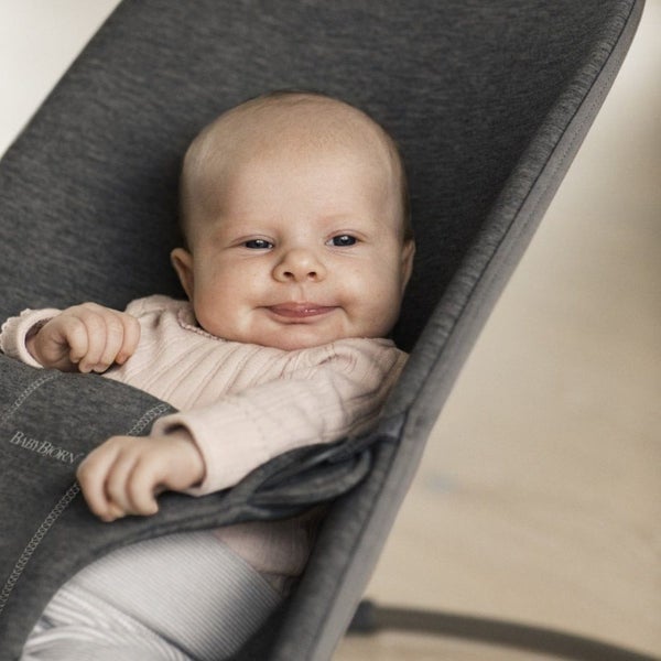 BabyBjorn: Bouncer Bliss Jersey - Charcoal Grey Carousel 4