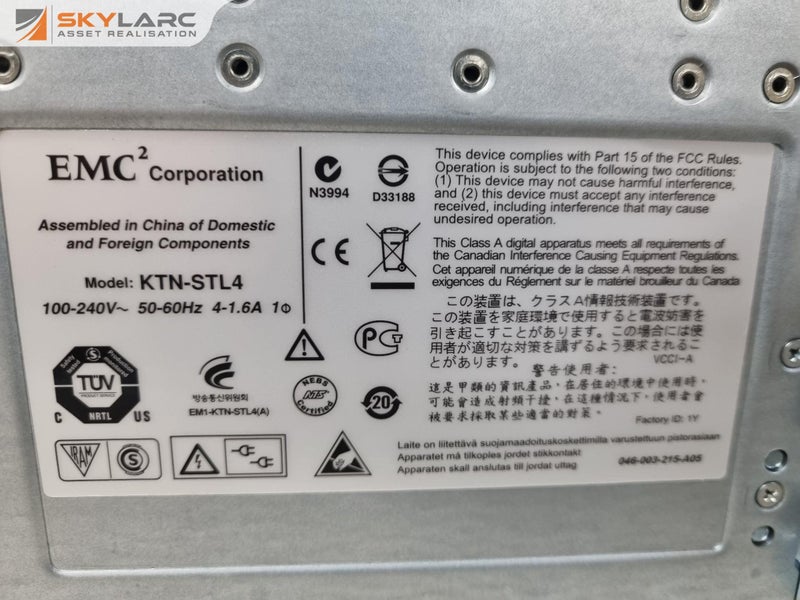 EMC Corporation 15-Slot Fibre Channel Disk Array KTN-STL4 Carousel 9