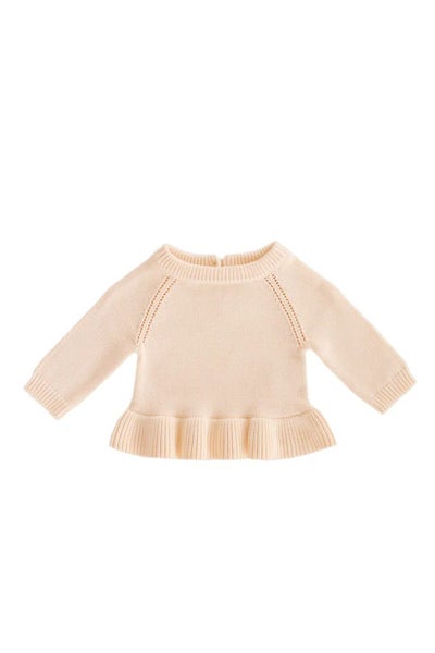 $70 New with Tags Jamie Kay Ava Knit Jumper Jersey Top Peachy Cotton Carousel 1