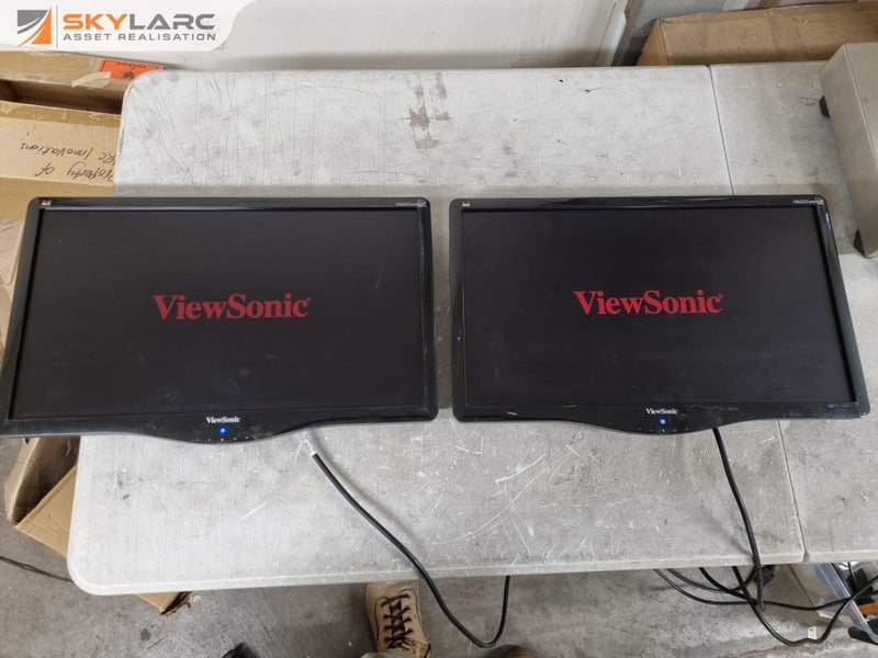 2x ViewSonic 22" LCD Monitors, no base stands Carousel 1