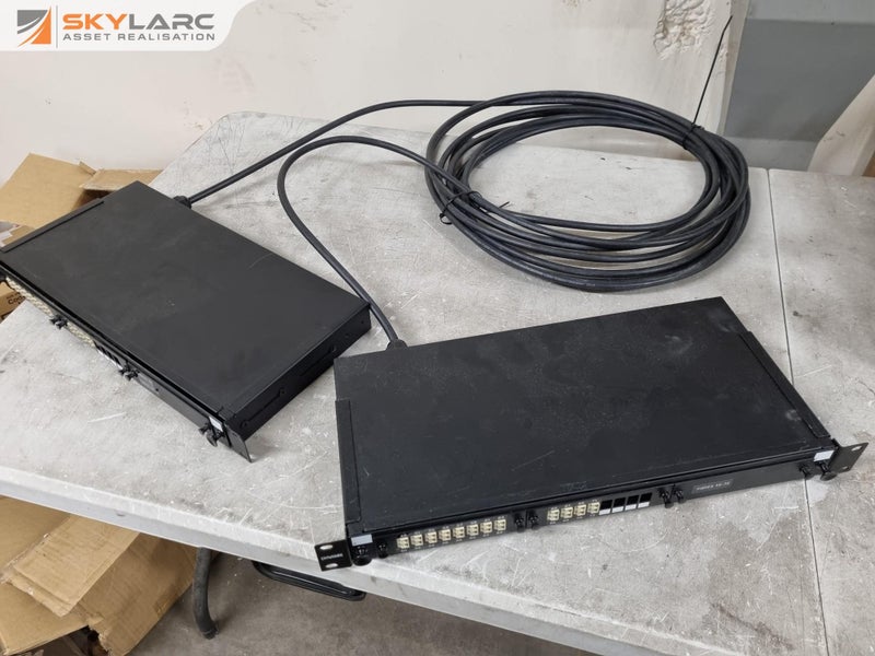 2x Dynamix Fibre Optic Patch Panel / Splicing Trays w/ Fibre Cable Carousel 1