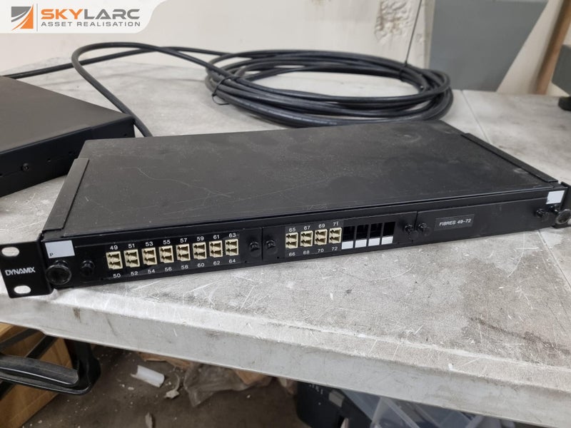 2x Dynamix Fibre Optic Patch Panel / Splicing Trays w/ Fibre Cable Carousel 2
