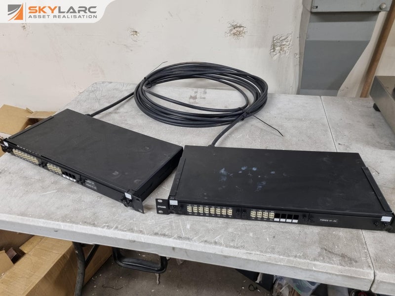 2x Dynamix Fibre Optic Patch Panel / Splicing Trays w/ Fibre Cable Carousel 1