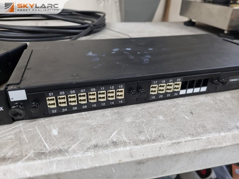 2x Dynamix Fibre Optic Patch Panel / Splicing Trays w/ Fibre Cable Carousel 2