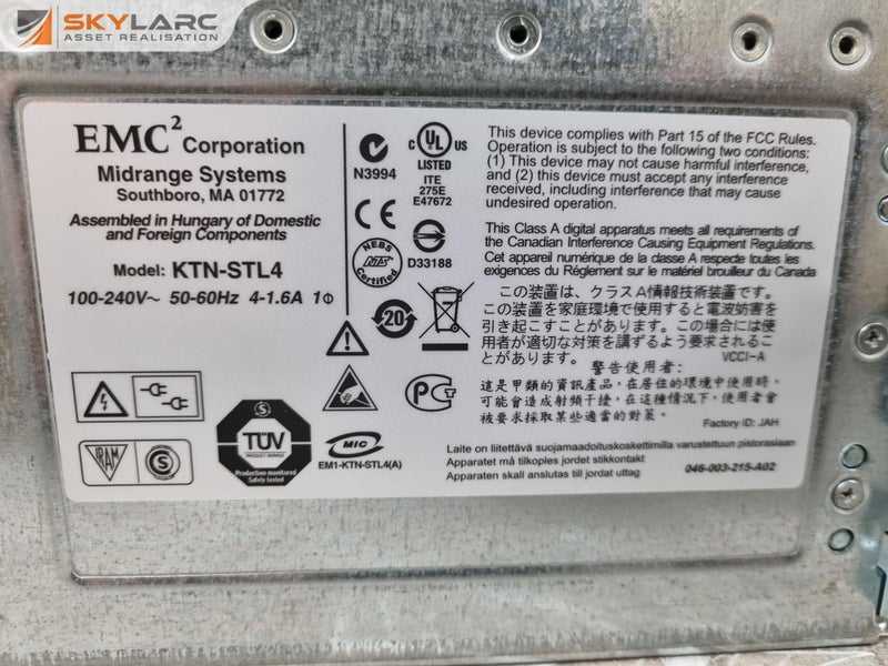 EMC Corporation 15-Slot Fibre Channel Disk Array KTN-STL4 Carousel 9