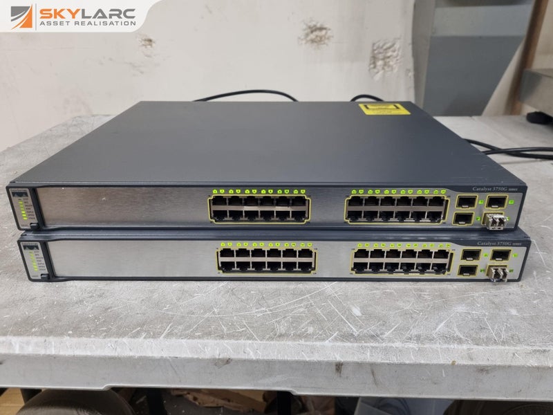 2x Cisco Catalyst 3750G Series Switches Carousel 1