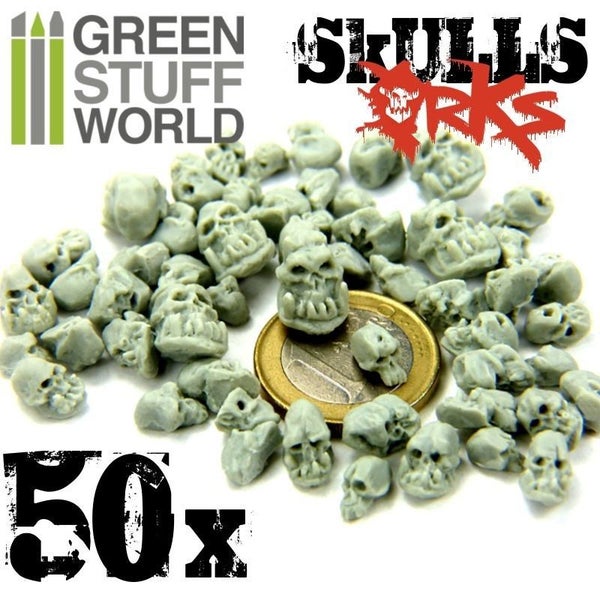 GSW: Resin Ork Skulls - 50 Pack Carousel 1