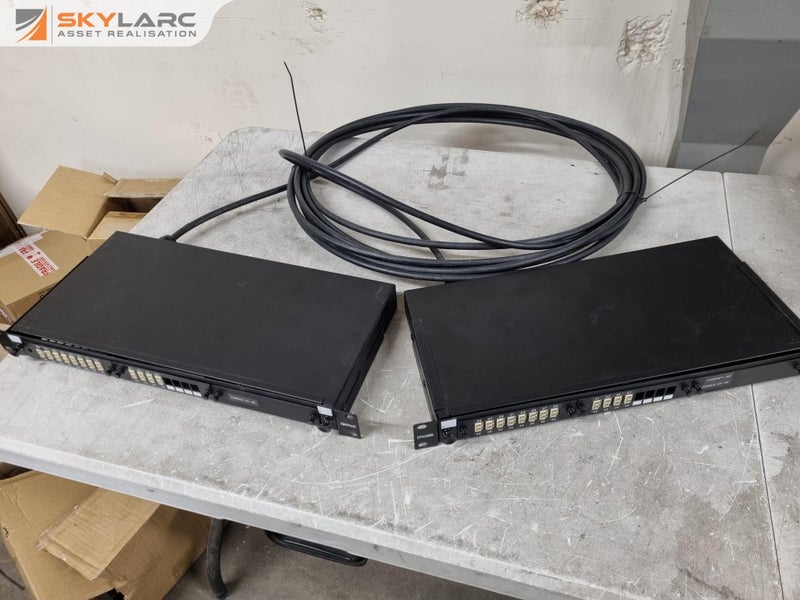2x Dynamix Fibre Optic Patch Panel / Splicing Trays w/ Fibre Cable Carousel 1
