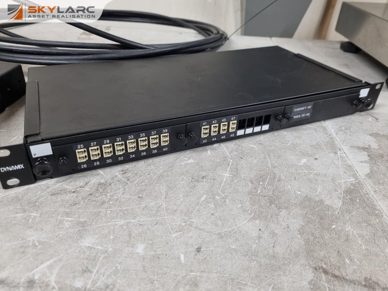 2x Dynamix Fibre Optic Patch Panel / Splicing Trays w/ Fibre Cable Carousel 2