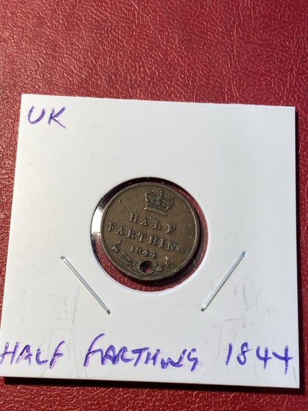 UK Half Farthing 1844 Carousel 1