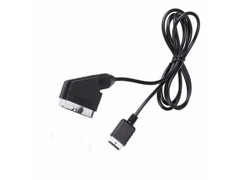RGB Scart Cable For Sony Playstation PS1 PS2 PS3 TV AV Lead Replacement Carousel 1