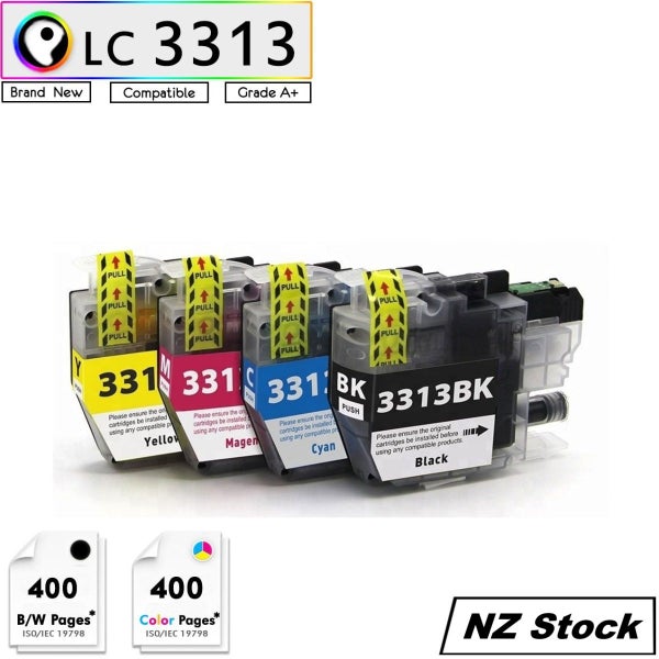 Brother LC3313 LC 3313 BK+C+M+Y Ink Cartridges Compatible Full Set Carousel 1