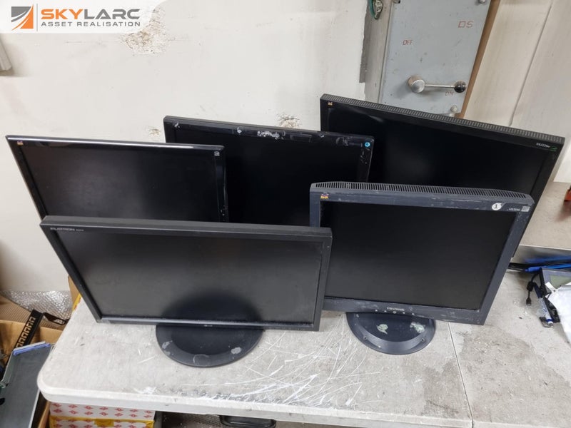 5x Assorted LCD Monitors by LG, AOC, & ViewSonic Carousel 1